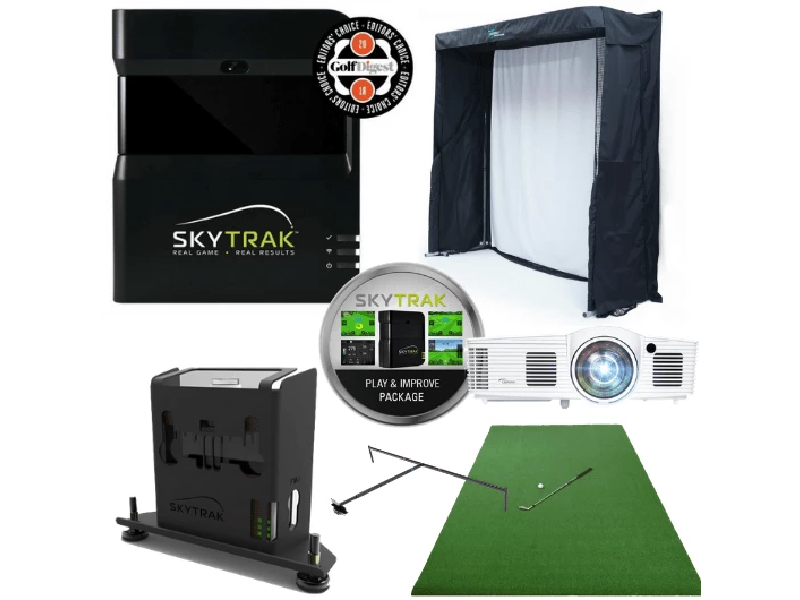indoor golf simulator gold entertainment package