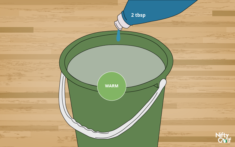 Polishing Golf Club - Step 1: Detergent Solution