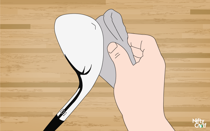 Polishing Golf Club - Step 4: Dry out the club
