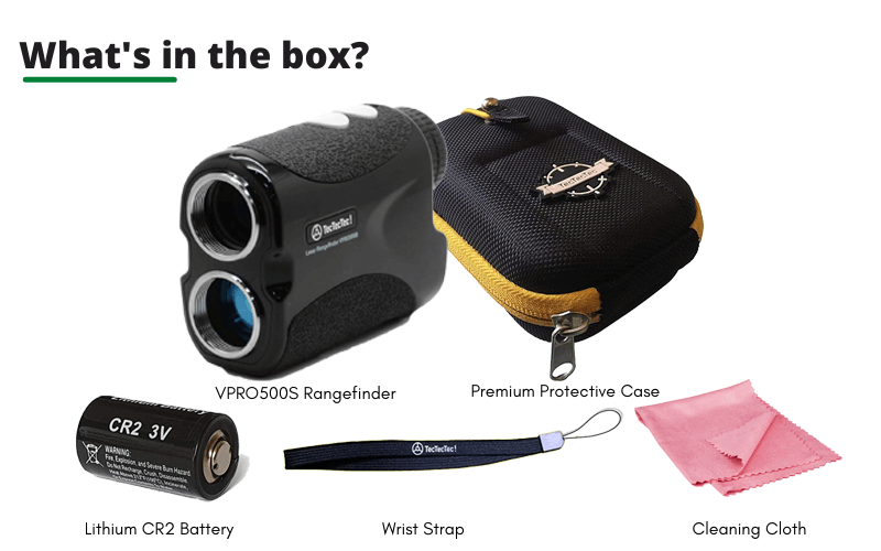 What's In The VPRO500S Laser Rangefinder Box