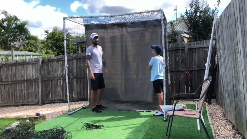 Attach the net and shade cloth