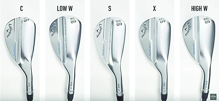 grind options for callaway mack daddy 5 wedge