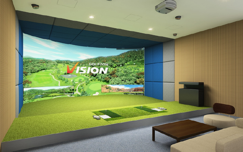 how does a golf simulator work