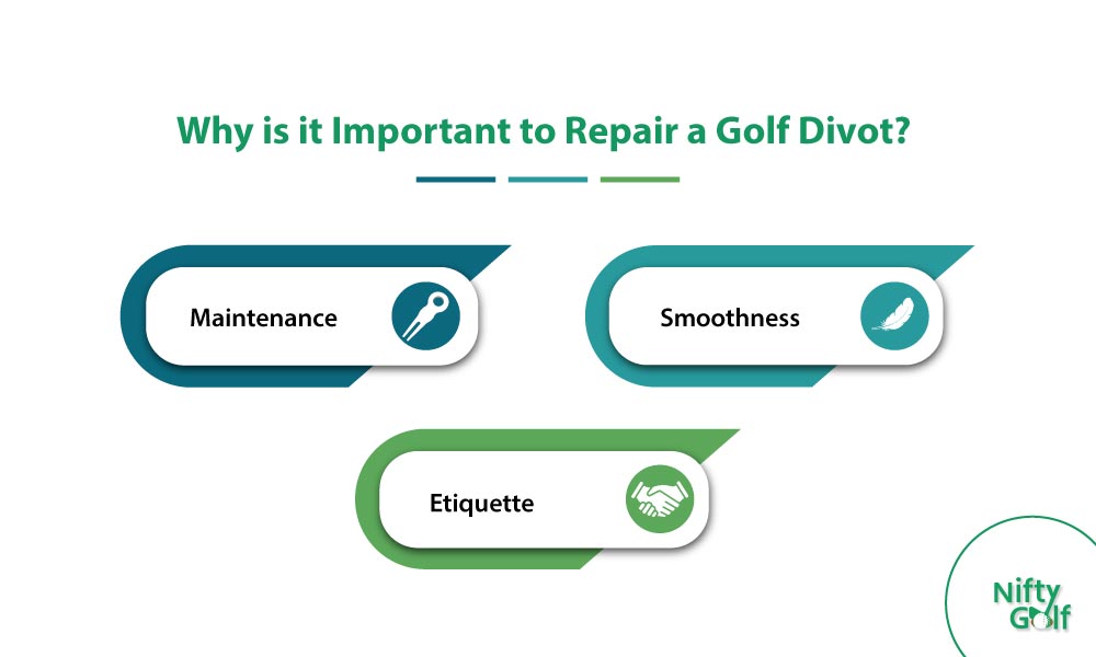 Why is it important to repair a golf divot
