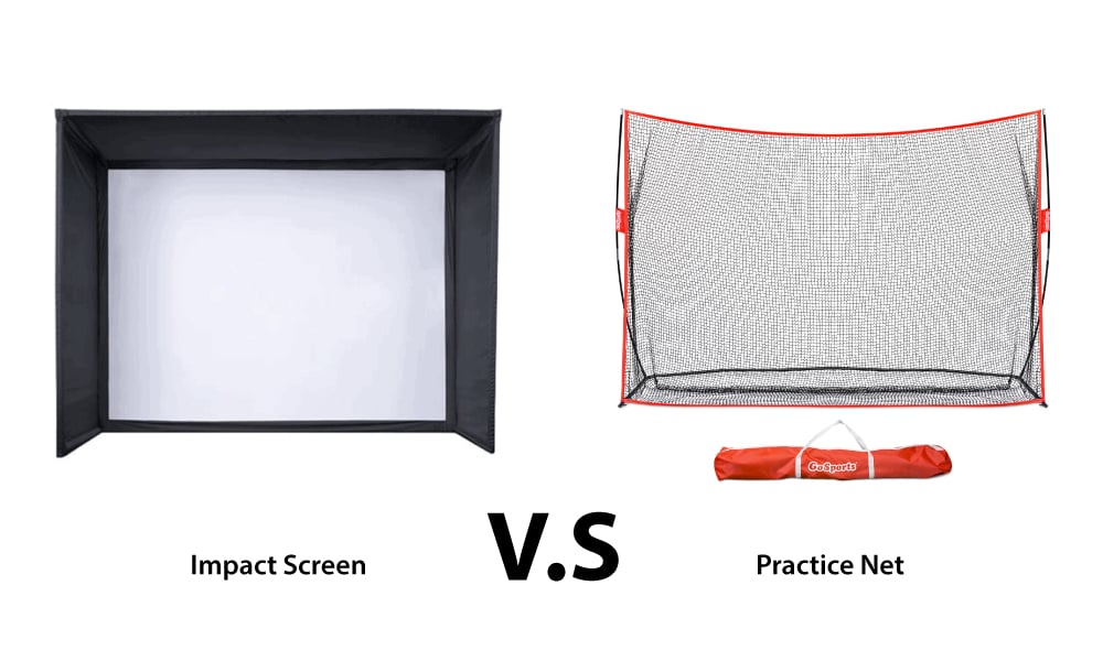 Impact screen vs Golf net