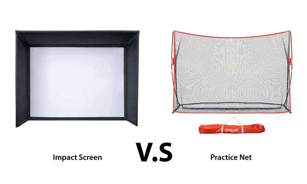 Impact screen vs Golf net