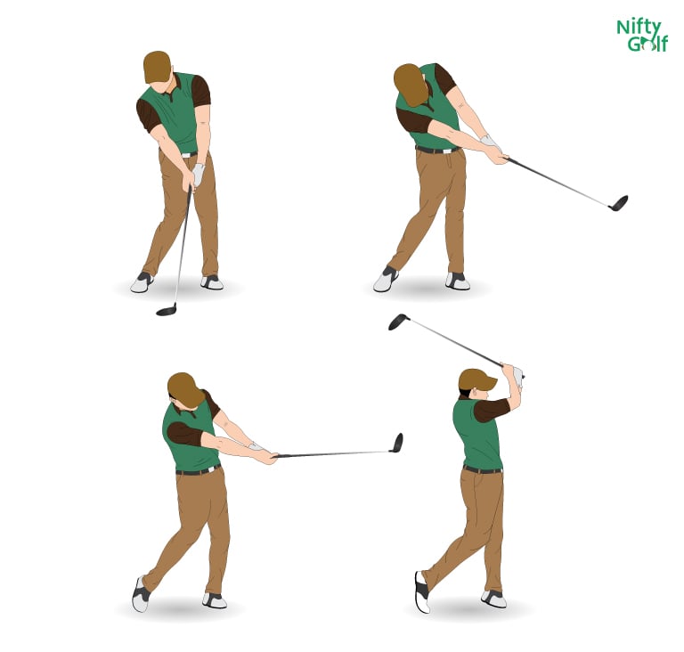 Hips movement in golf swing