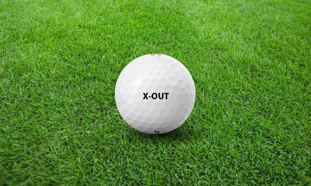 What is an x out golf and ball spin rate